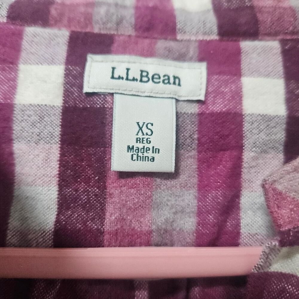 Llbean Women's Purple and Pink Shirt - Picture 3 of 4